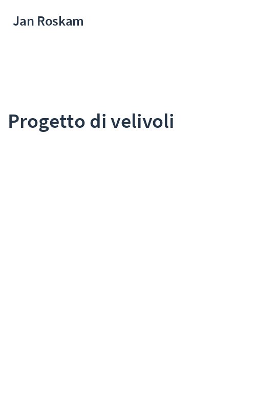 Progetto di velivoli