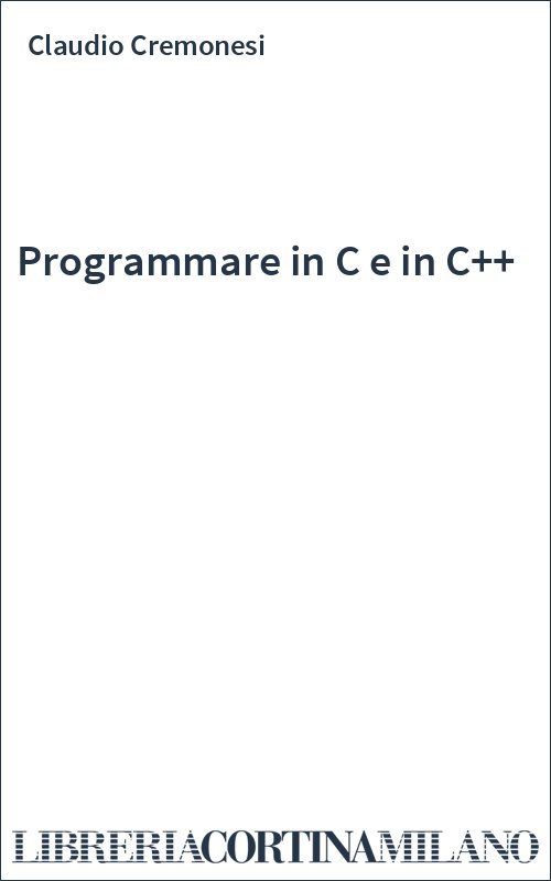 Programmare in C e in C++