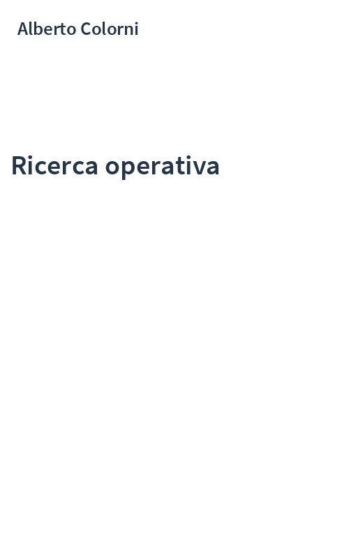 Ricerca operativa
