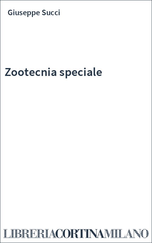 Zootecnia speciale
