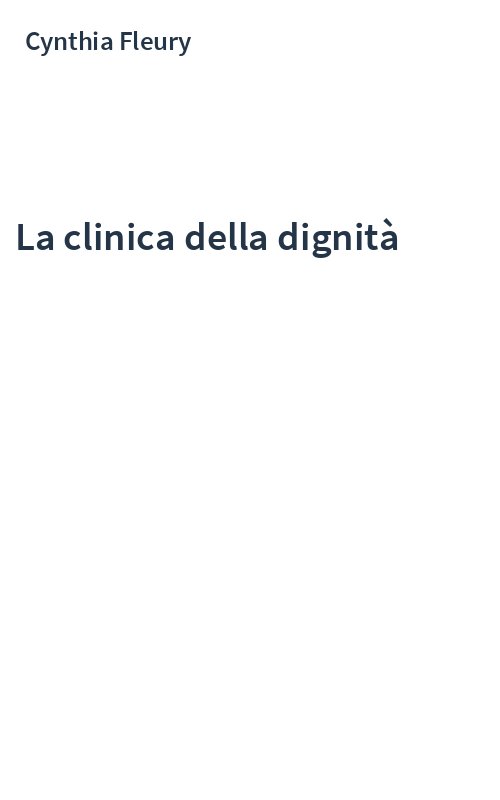 La clinica della dignità