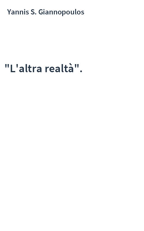 "L'altra realtà".