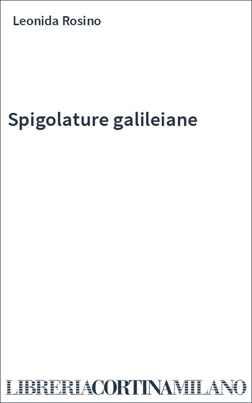 Spigolature galileiane