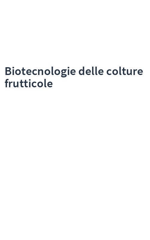 Biotecnologie delle colture frutticole