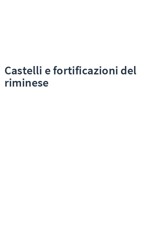 Castelli e fortificazioni del riminese