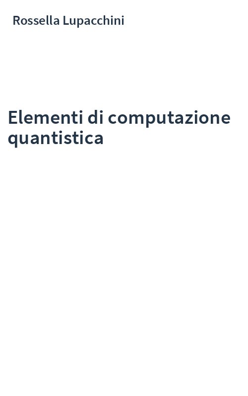 Elementi di computazione quantistica