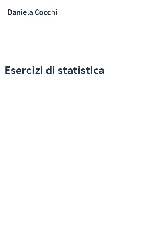 Esercizi di statistica