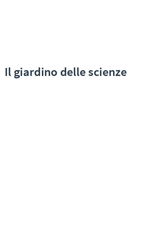 Il giardino delle scienze