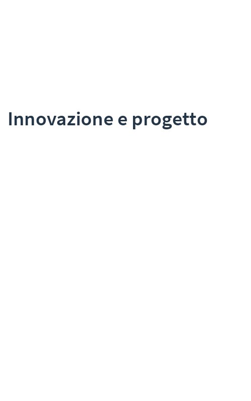 Innovazione e progetto
