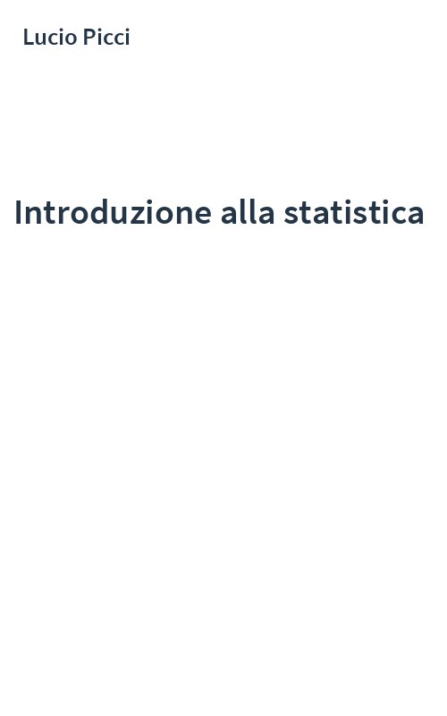Introduzione alla statistica