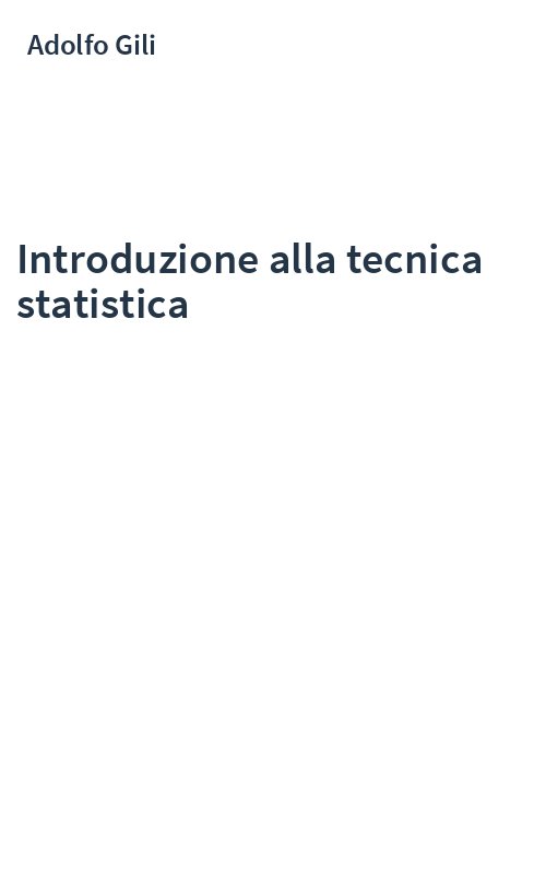 Introduzione alla tecnica statistica