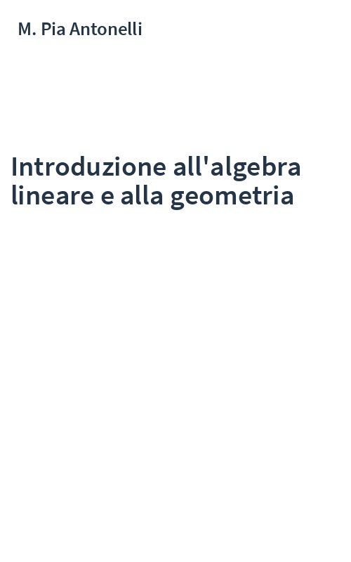Introduzione all'algebra lineare e alla geometria