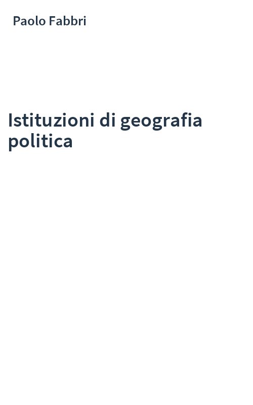 Istituzioni di geografia politica