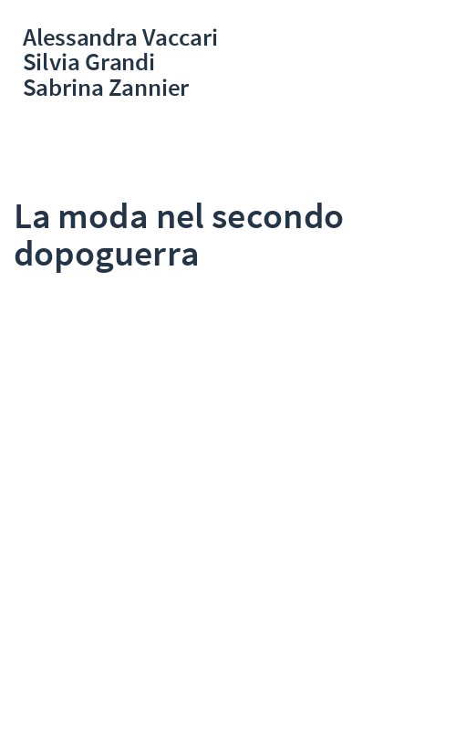 La moda nel secondo dopoguerra
