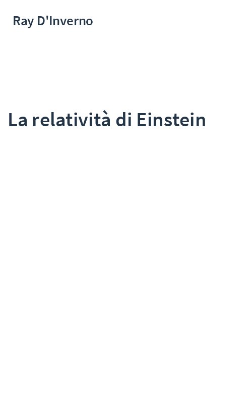 La relatività di Einstein