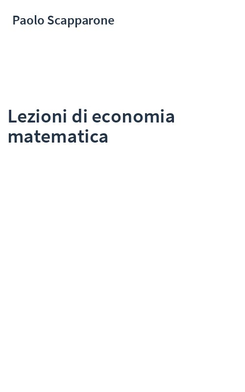 Lezioni di economia matematica
