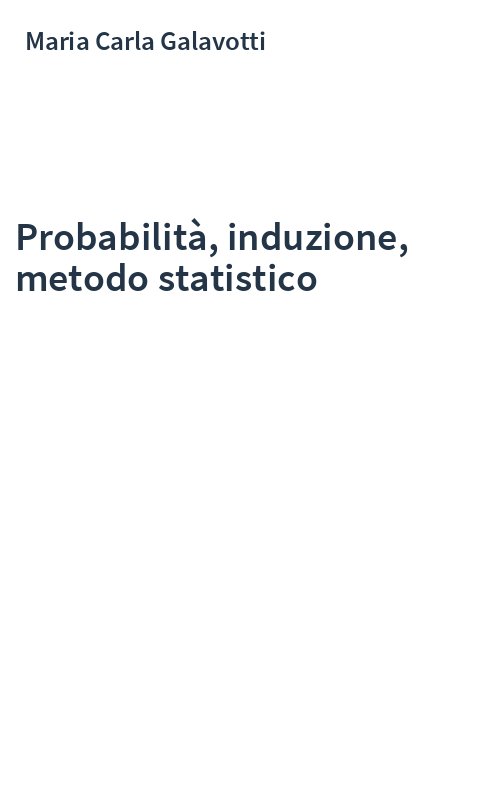Probabilità, induzione, metodo statistico