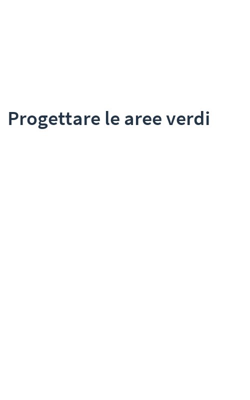 Progettare le aree verdi