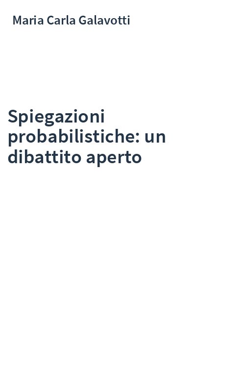 Spiegazioni probabilistiche: un dibattito aperto