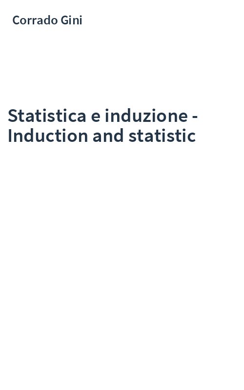 Statistica e induzione - Induction and statistic