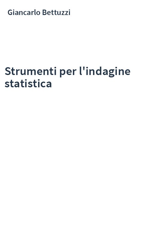 Strumenti per l'indagine statistica