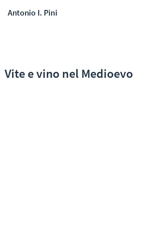 Vite e vino nel Medioevo