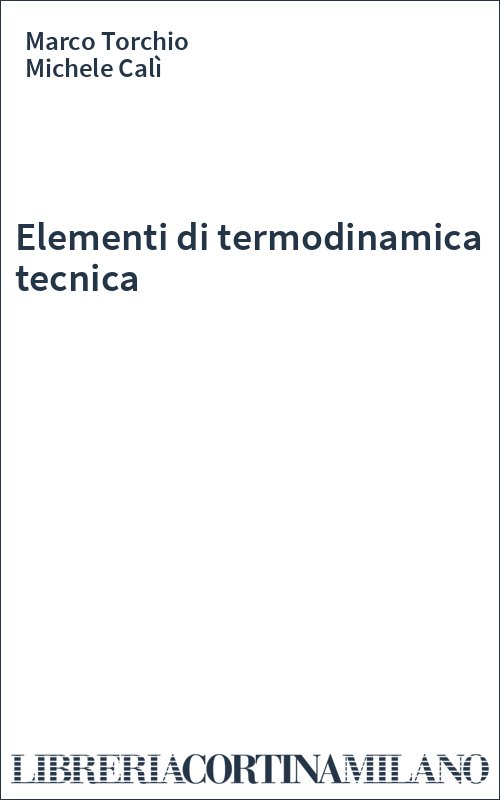 Elementi di termodinamica tecnica