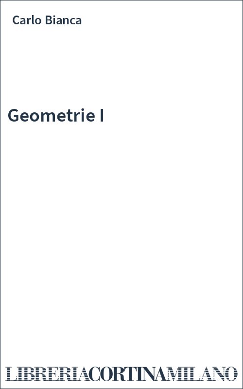 Geometrie I