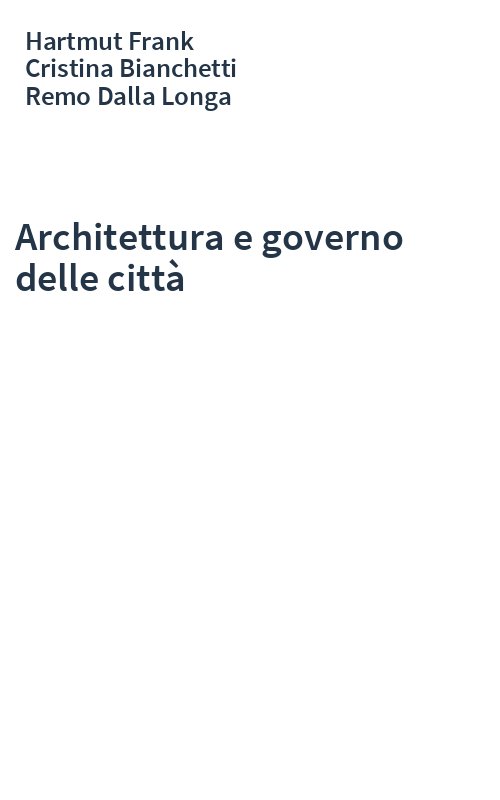 Architettura e governo delle città