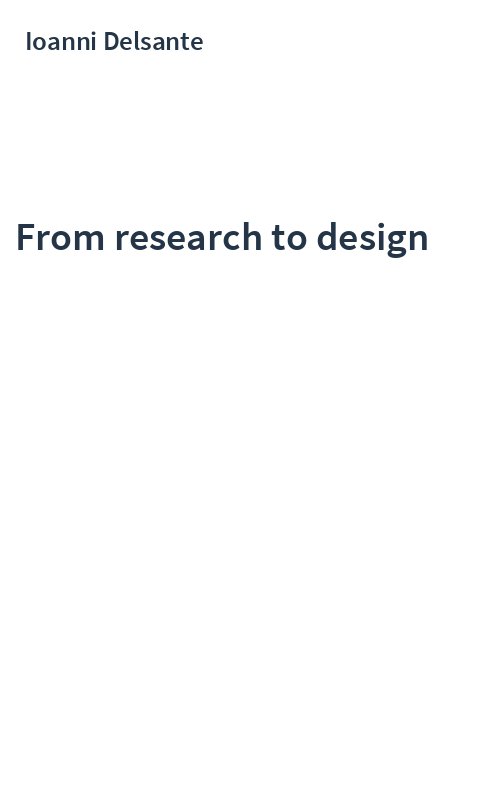 From research to design