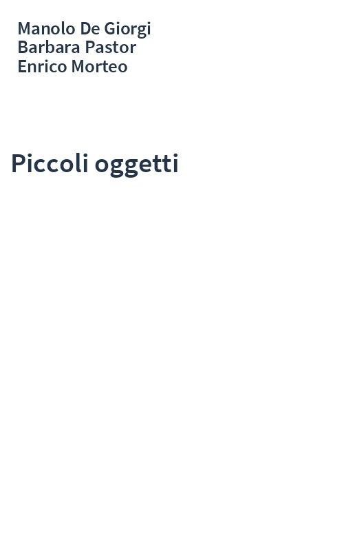 Piccoli oggetti