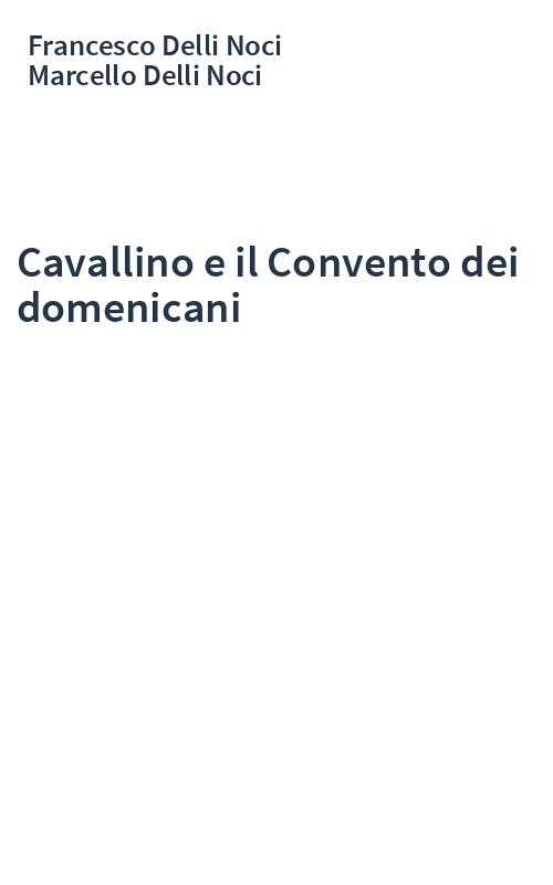 Cavallino e il Convento dei domenicani