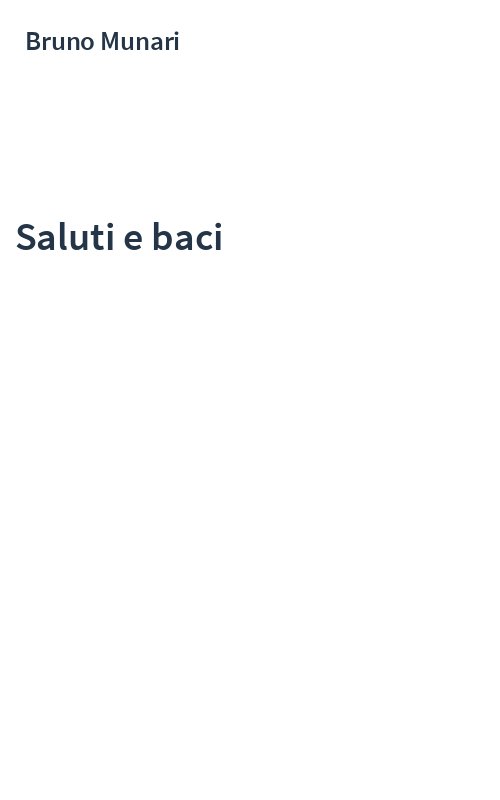 Saluti e baci