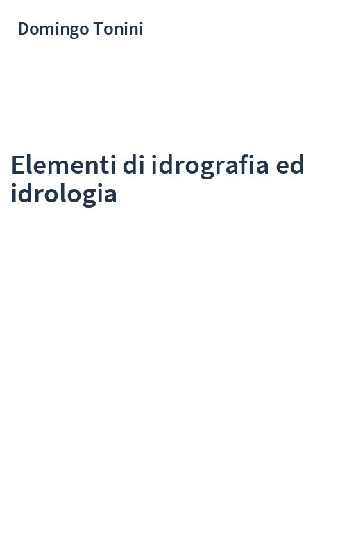 Elementi di idrografia ed idrologia