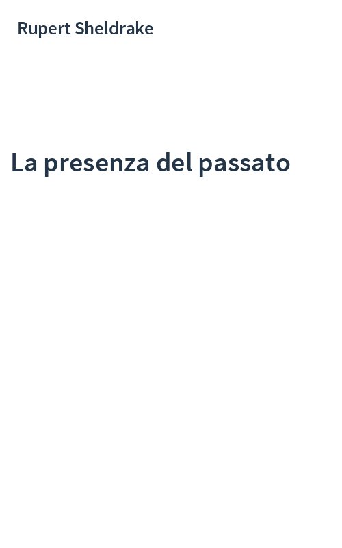 La presenza del passato