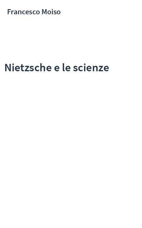 Nietzsche e le scienze
