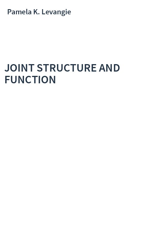 JOINT STRUCTURE AND FUNCTION