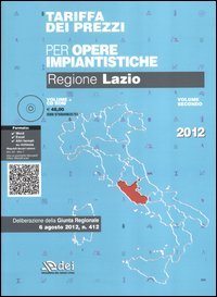 Tariffa dei prezzi per le opere impiantistiche. Regione Lazio