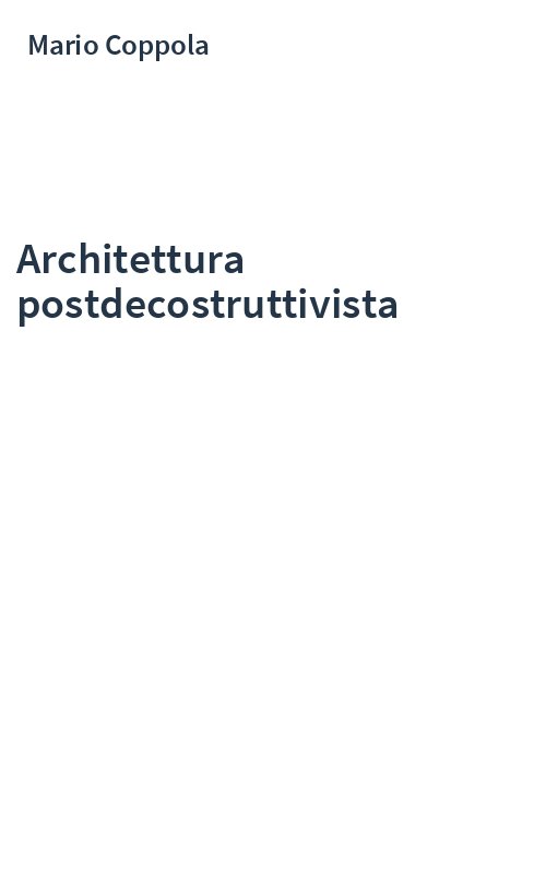 Architettura postdecostruttivista