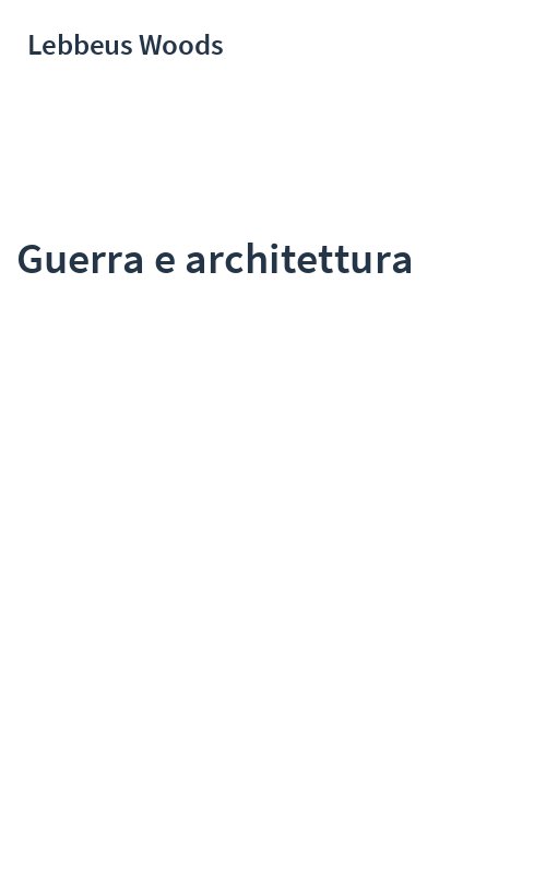 Guerra e architettura