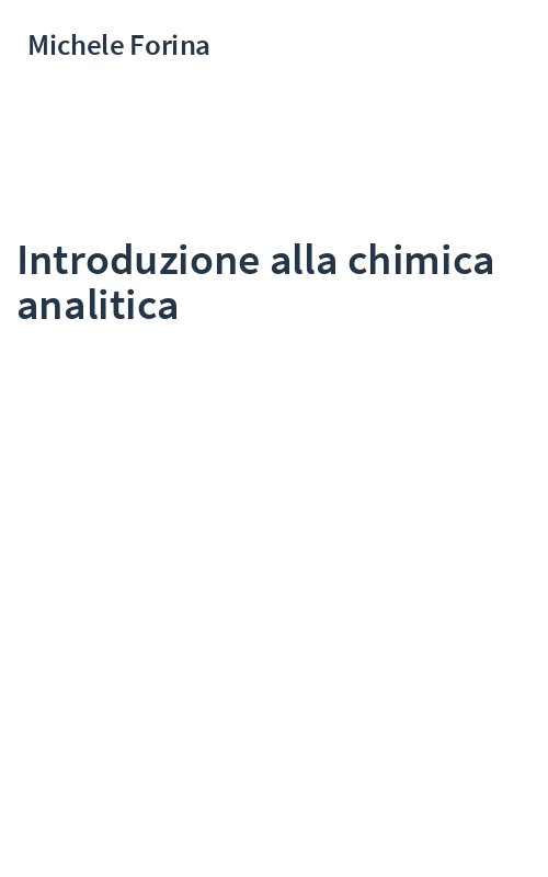 Introduzione alla chimica analitica