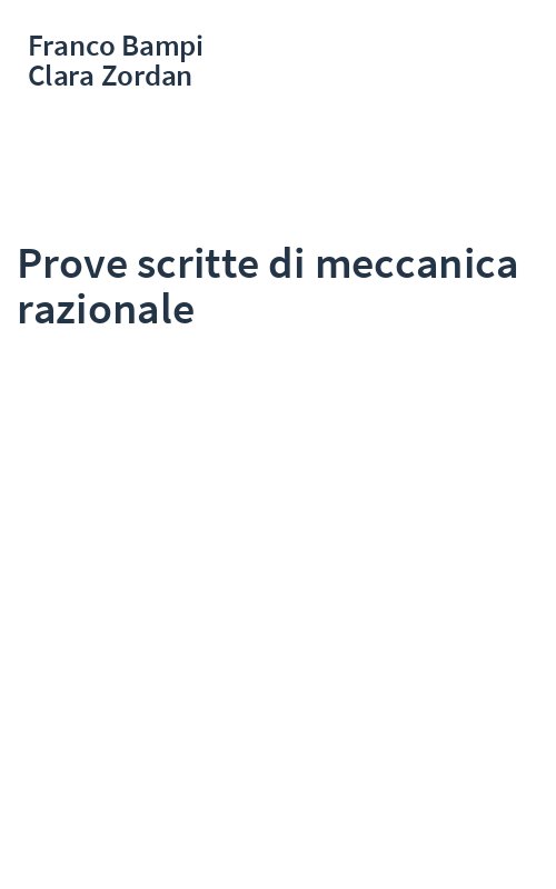 Prove scritte di meccanica razionale
