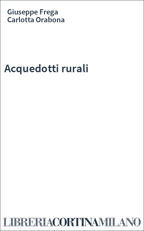 Acquedotti rurali