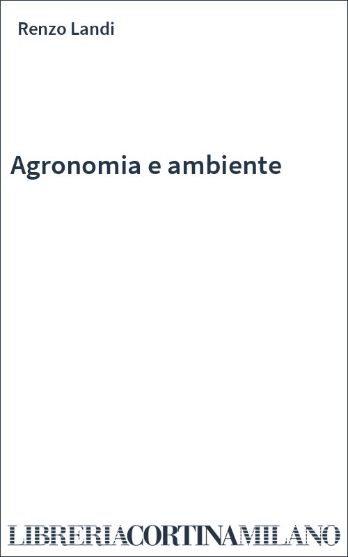 Agronomia e ambiente