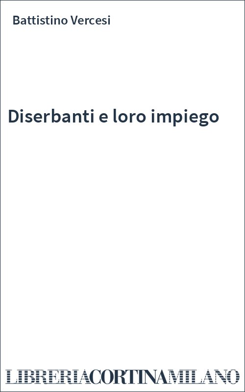Diserbanti e loro impiego