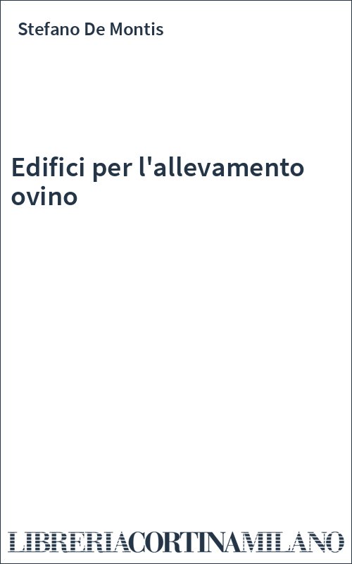 Edifici per l'allevamento ovino