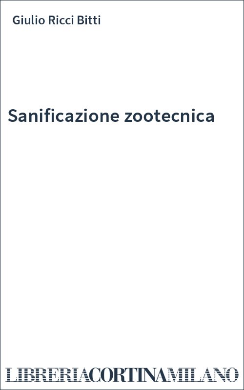 Sanificazione zootecnica