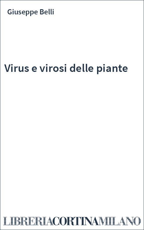 Virus e virosi delle piante