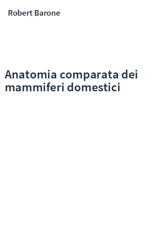 Anatomia comparata dei mammiferi domestici