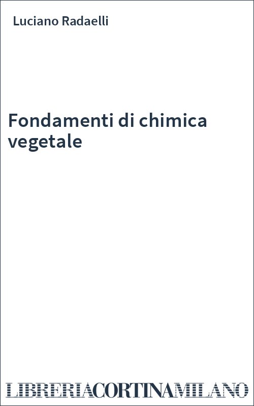 Fondamenti di chimica vegetale